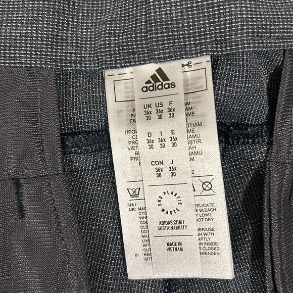 ADIDAS CROSSHATCH GOLF PAINT MENS  SIZE 36X30 - Picture 4 of 12